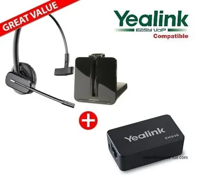 Plantronics CS540A DECT Wireless Headset Base Cradle C054A CO54A + YEALINK EHS36 • $88.88