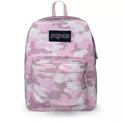 JANSPORT Superbreak Backpack/Rucksack Cotton Candy Free Delivery • £25.95