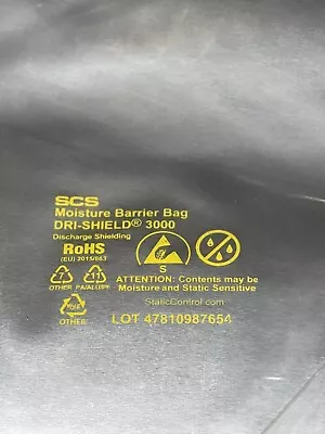 D301220 - Dri-Shield 3000 Series Moisture Barrier Bag 12  X 20   20 Bags 6Mil • $30