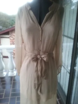$65 • Buy TIGERLILY Gardenia Eden Maxi Dress, Almond, 12, BNWT, No Slip