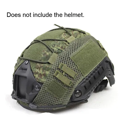 Tactical Helmet Cover Cloth Camouflage MC Green EMR Digital For FAST MICH Helmet • £11.51