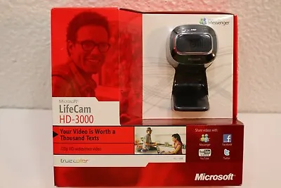 Microsoft LifeCam HD-3000 USB Webcam 720p HD Widescreen Video Quality Video • $11.97
