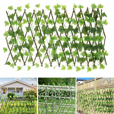 Artificial Hedge Ivy Leaf Garden Fence Wall Balcony Privacy Screening Trellis .u • £8.15