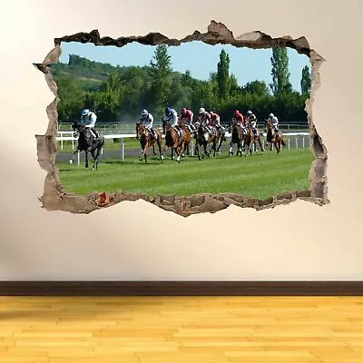 £15.99 • Buy Horse Racing Wall Art Sticker Mural Wallpaper Home Room Office Pub Decor AS8