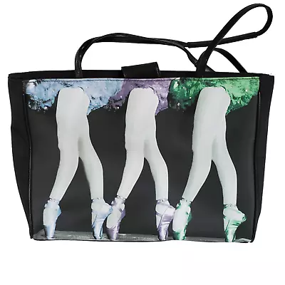 Life Dance Ballet Ballerina Purse Tote Satchel Bag Rhinestones Handles Snap • $15.96