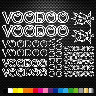 FITS Voodoo Cycles Vinyl Decals Sheet Bike Frame Cycling Bicycle Mtb Road • $14.08