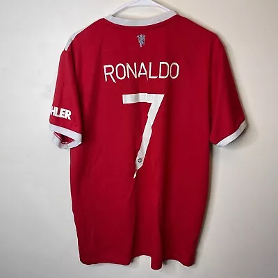 Adidas Manchester United 2021-22 Home Kit RONALDO 7 Jersey Size Large • $44.76