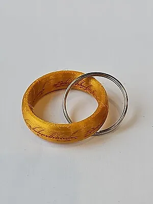 The One Ring 3D Keyring LOTR The Hobbit Gold Of Power Lord Of The Rings Precious • £2.49