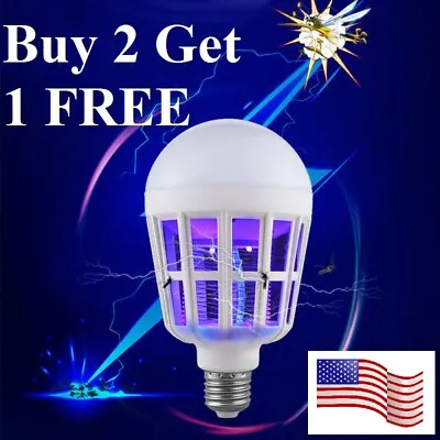 15W E26/27 Light Zapper LED Lightbulb Bug Mosquito Fly Insect Killer Bulb Lamp  • $7.99