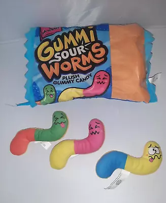 Gummi Sour Worms Gummy Candy Plush Stuffed Toy • $12.99