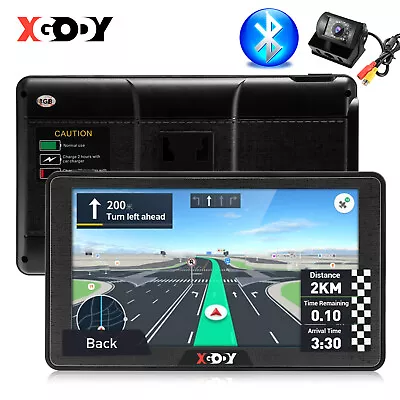 XGODY 7'' Auto Car GPS Navigator Free AU Maps With Bluetooth And Reverse Camera • $115.89