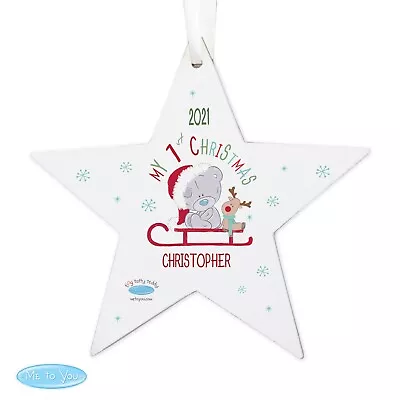 Personalised My 1st Christmas Star Bauble Me To You Tiny Tatty Teddy The Snowman • £11.99