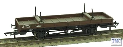 38-828Z Bachmann OO Gauge Double Bolster Wagon LMS Bauxite Livery 726018 • £21.43