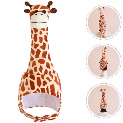  Giraffe Hood Plush Child Cosplay Headwear Costume Hat Animal • £16.28