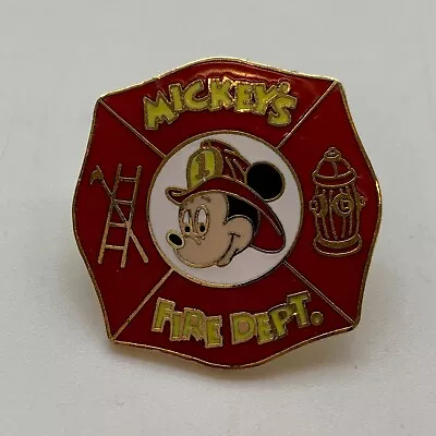 Vintage Disney Mickey Mouse Mickey's Fire Department Firefighter Pin 2003 • $15