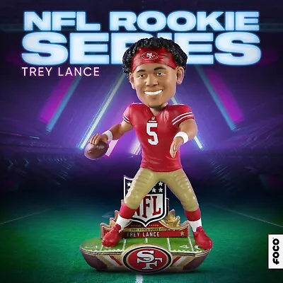 $165 • Buy TREY LANCE San Francisco 49ers 2021 NFL Rookie Series Bobblehead #/321 NIB!