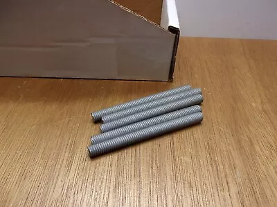 $9.60 • Buy (Qty.5) 3/8-16 X 4  Hot Dipped Galvanized Steel Studs All Thread Threaded Rod