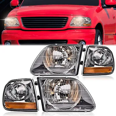 Headlights W/Corner Lights LH+RH Fit For 1997 1998-2004 Ford F150 Expedition 4pc • $49.70