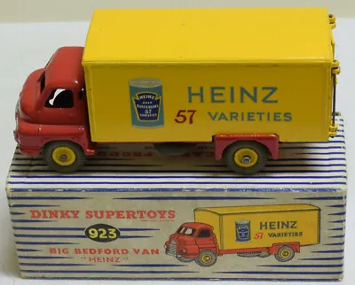 Dinky #923 Big Bedford Van Heinz W/ Baked Bean Can Near Mint Exc Original Box! • $1003.22