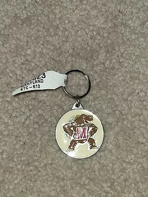 NCAA Maryland Terrapins NWT Pewter Keychain Free Ship • $7.29