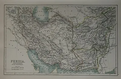 1897 Persia Afghanistan Baluchistan Original Antique Map By A & C Black • £19.99