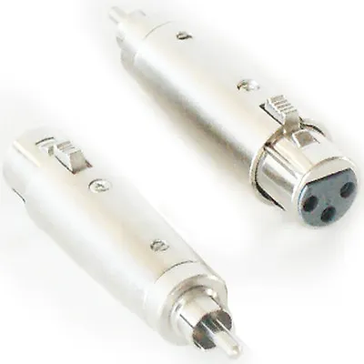 1 RCA Male To 3 Pin XLR Female Audio Adapter Amplifier Mic Cable Mixer Converter • £4.99