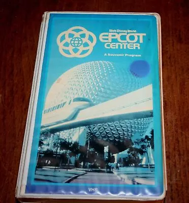 1983 Walt Disney World Epcot Center A Souvenir Program Vhs Orig. Release • $30