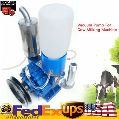 $129 • Buy Portable Vacuum Pump For Cow Milking Machine 250L/min Milker Bucket Tank Barrel 