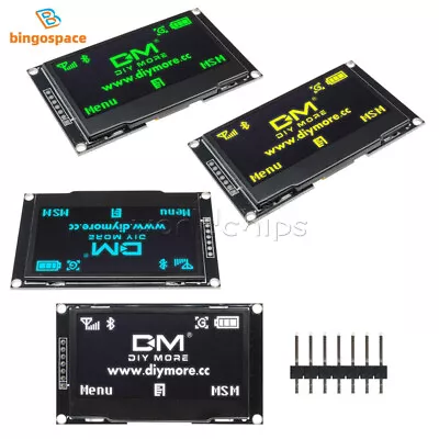 2.42  Inch 128*64 HD Screen OLED Display Module 3.3V IC I2C SPI Serial SSD1309 • $14.79