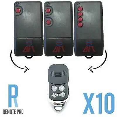 10 X NEW To Suit BFT TRC/TRC1/TRC2/TRC4 Compatible Garage/Gate Remote • $110