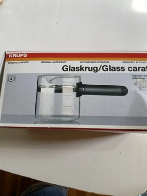 $5 • Buy Vintage Krups Glass Carafe 027/A-70 Glaskrug Espresso Mini Replacement NIB