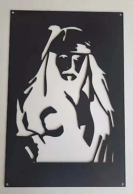 Metal Steel Plasma Cut Captain Jack Sparrow Johnny Depp Themed Metal Wall Art • £40