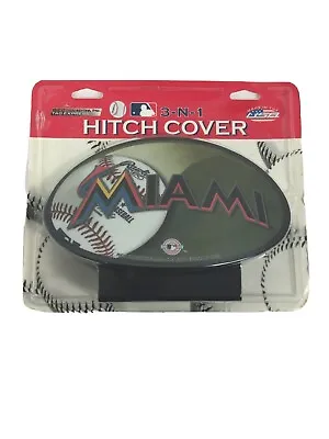 MLB Miami Marlins Car Truck Vehicle 3 In 1 Grille Hitch Cover NEW In PACKAGE • $19.98