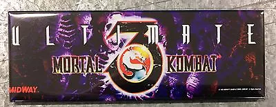 Ultimate Mortal Kombat Arcade Game Marquee Fridge Magnet • $8.25