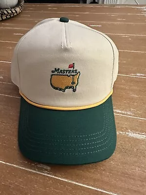 Masters Golf Rope Hat New Vintage Snapback Retro Green Yellow 2024 Augusta • $69