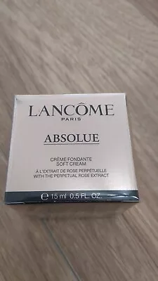 Lancome Absolue Soft Cream With Grand Rose Extracts 15ml Brand New In Box • £20
