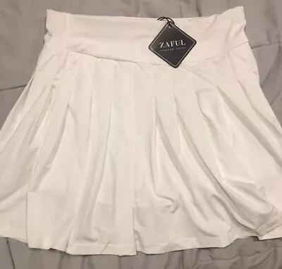 White Tennis Skirt Zaful • $17.50