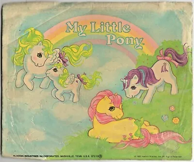 1985 My Little Pony Pink Plastic Lunch Box Label Hasbro Bradley • $14.99