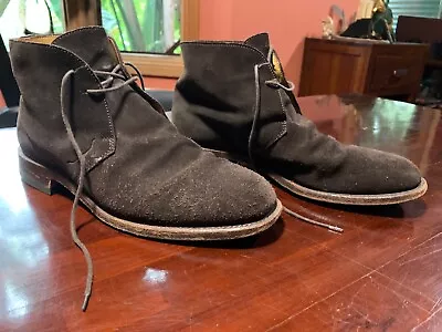$110 • Buy Mens R M Williams Boots. Dark Brown Suede. Size 9G. Good, Clean Pre-owned Cond.