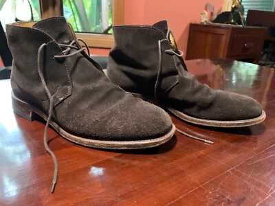 $110 • Buy Mens R M Williams Boots. Dark Brown Suede. Size 9G. Good, Clean Pre-owned Cond.