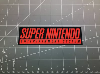 Super Nintendo SNES Video Game Logo Decal Sticker Retro 90s Mario World Zelda  • $4.99