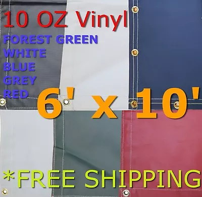 $88 • Buy 6' X 10' 10 Oz. Vinyl Waterproof Tarp - Truck Trailer Equipment Cover