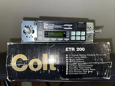 $156.99 • Buy Vintage Colt Etr200 Car Radio/cassette **LOOK**