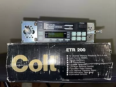 $156.99 • Buy Vintage Colt Etr200 Car Radio/cassette **LOOK**