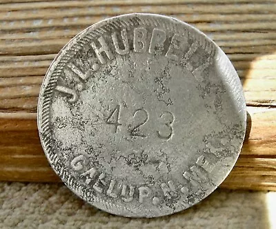 $79.95 • Buy 1914 GALLUP NEW MEXICO NM (books $100) J L HUBBELL INDIAN TRADING POST 25c TOKEN