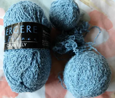 £1.45 • Buy 95g Bergere De France Chantilly Cotton Mix Blue YARN