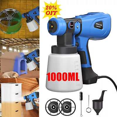 Paint Sprayer Spray Gun Airless HVLP Electric 3800W Car Sprayer Fence Wall Floor • £32.10