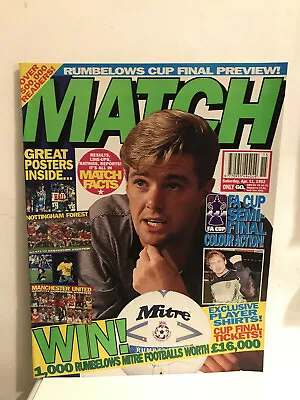 MATCH Magazine - April 11 1992 - MANCHESTER UNITED / NOTTS FOREST POSTERS • £3.99