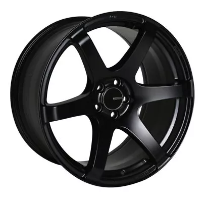 Enkei T6S 17x8 35mm Offset 5x114.3 Bolt Pattern 72.6 Bore Matte Black Wheel • $215.46