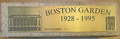 $2999.99 • Buy Original Old Boston Garden Brick #6368 Boston Celtics & Bruins